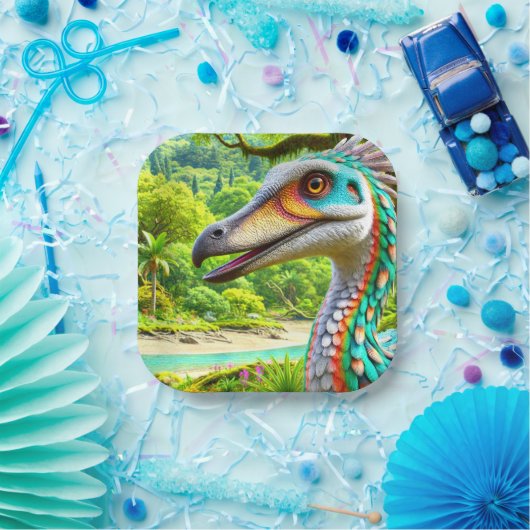 Vogelkunstwerk Papieren Bordje (Feest)