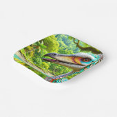 Vogelkunstwerk Papieren Bordje (Gebogen)