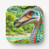 Vogelkunstwerk Papieren Bordje (Voorkant)