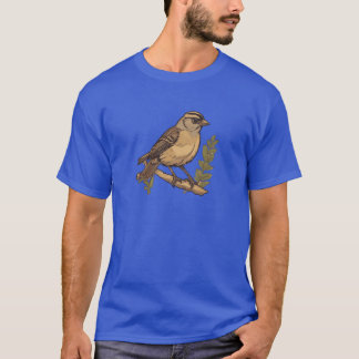 Vogelkweker Ornitholoog Vogelkijker meisje vuur T-shirt