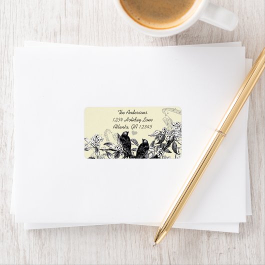  vogellabel Wit ventilatorvertakking Verzendlabel Etiket (Insitu)