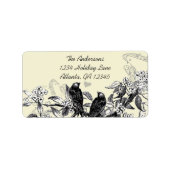  vogellabel Wit ventilatorvertakking Verzendlabel Etiket (Voorkant)