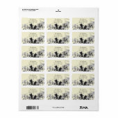  vogellabel Wit ventilatorvertakking Verzendlabel Etiket (Full Sheet)