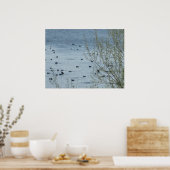 Vogellakken afdrukken poster (Keuken)