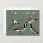 Vogellampjes Canada Geese Illustratie Aangepast Briefkaart (Voorkant / Achterkant)