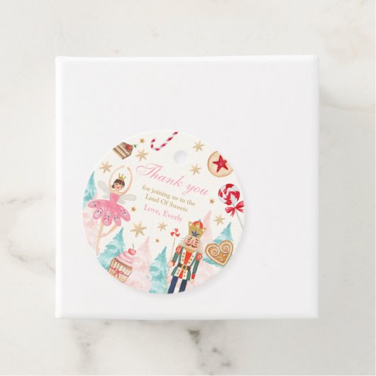 Vogelland met de voedselkraker "Sweet Birthday" Bedankjes Labels (In situ)