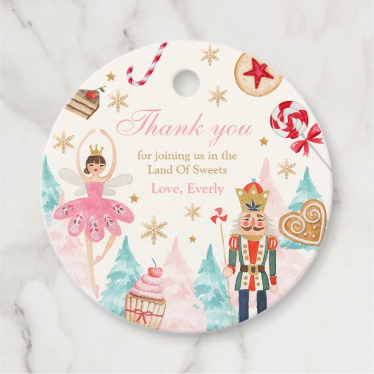 Vogelland met de voedselkraker "Sweet Birthday" Bedankjes Labels (Voorkant)