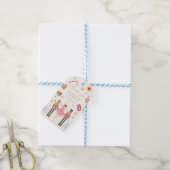 Vogelland met de voedselkraker "Sweet Birthday Fav Cadeaulabel (Met Touw)