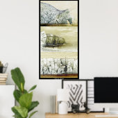 Vogelleven Poster ~ Cliff Habitat (Thuiskantoor)