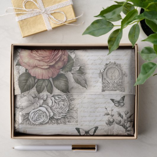 Vogellicht Decoupage Tissuepapier (Geschenk)