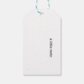 Vogellied, vogels op een lijn, aanpasbaar cadeaulabel (Achterkant)