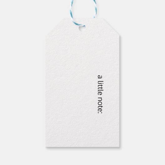 Vogellied, vogels op een lijn, aanpasbaar cadeaulabel (Achterkant)