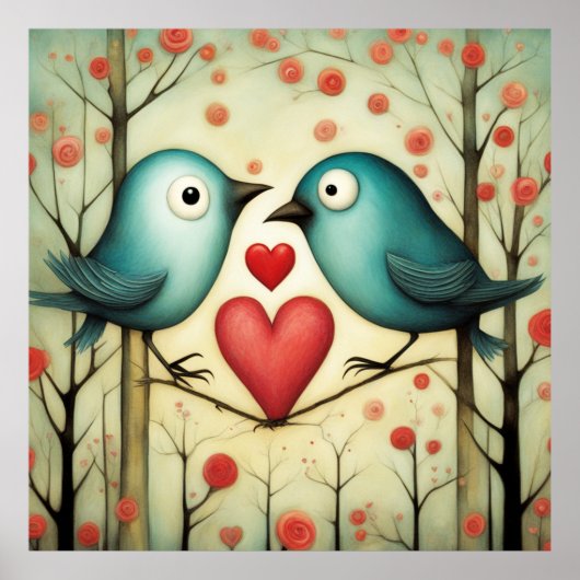 Vogelliefde 3 poster (Voorkant)