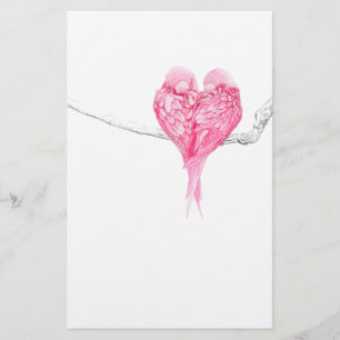 vogelliefde briefpapier