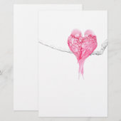 vogelliefde briefpapier (Voorkant / Achterkant)