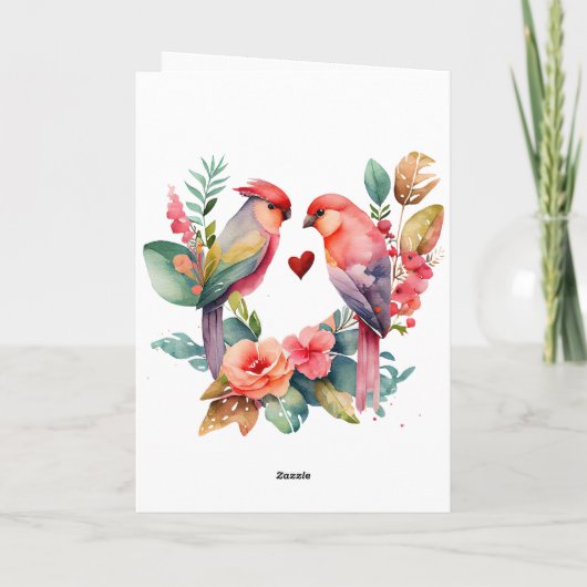 Vogelliefde Kaart (Achterkant)