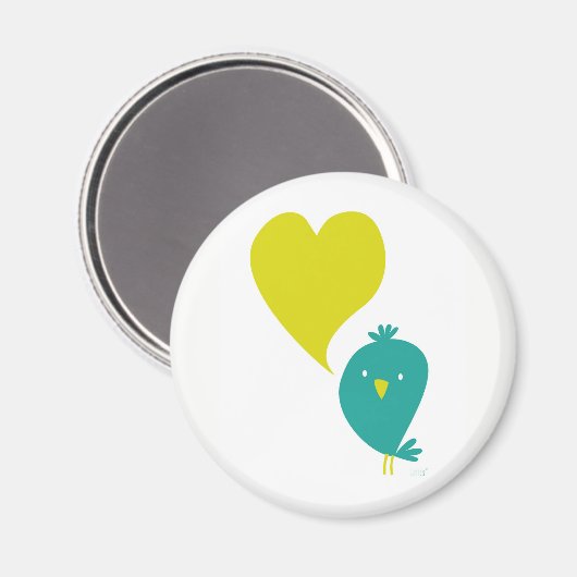 Vogelliefde magneet (Voorkant / Achterkant)