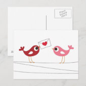 vogelliefdeskaart briefkaart (Voorkant / Achterkant)