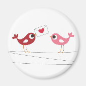 vogelliefdeskaart magneet (Voorkant)