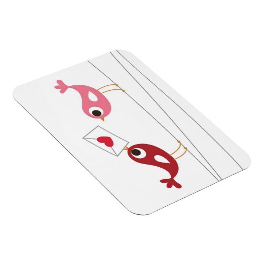 vogelliefdeskaart magneet (Rechterzijde)