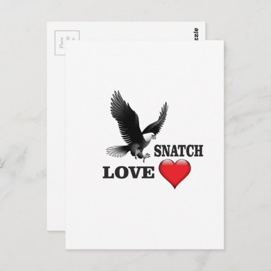 vogelliefdessnatch briefkaart (Voorkant / Achterkant)