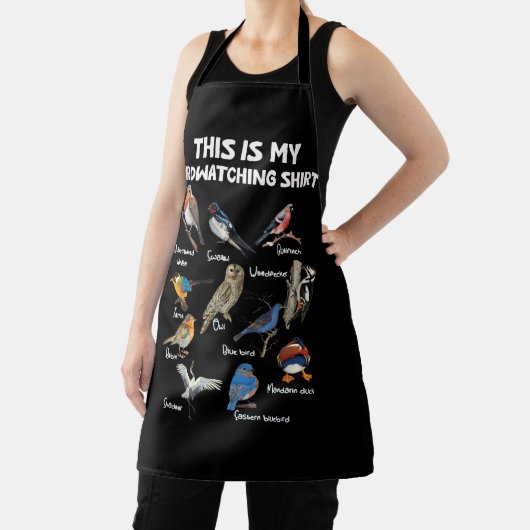 Vogelliefhebber Birdwatcher Birder Dit is mijn Bir Schort (Insitu)