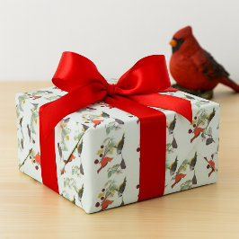 Vogelliefhebber Kardinaal Decoupage Ambacht of Cad Cadeaupapier