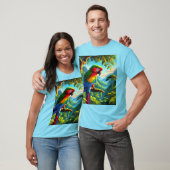Vogelliefhebber Macaw Parrot Blue T-shirt (Unisex)