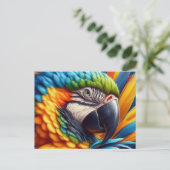 Vogelliefhebber Macaw Parrot Briefkaart (Staand voorkant)