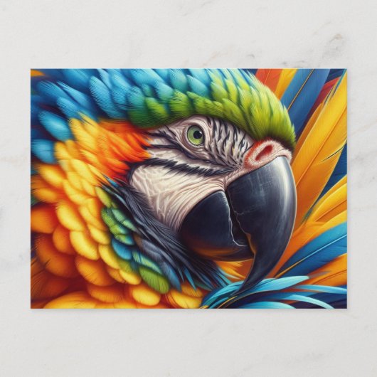 Vogelliefhebber Macaw Parrot Briefkaart (Voorkant)