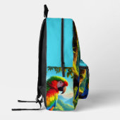 Vogelliefhebber Macaw Parrot Tropical Print Cut Se Bedrukte Rugzak (Links)
