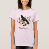 Vogelliefhebber Merel Roze T-shirt (Voorkant)