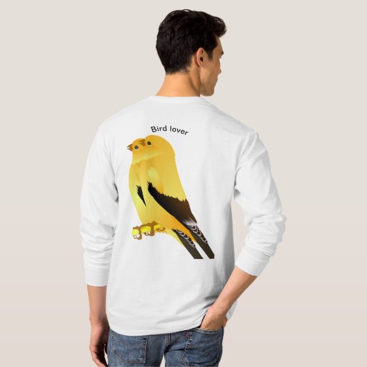Vogelliefhebber T-shirt (Achterkant volledig)