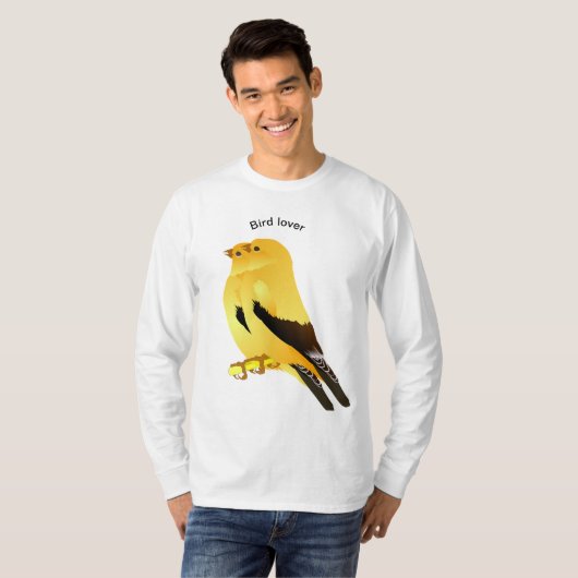 Vogelliefhebber T-shirt (Voorkant volledig)