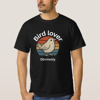 Vogelliefhebber T-shirt – Schattige Bird Graphic T