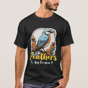Vogelliefhebber Veren en Vrijheid Ornitholoog T-shirt