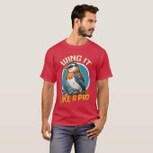 Vogelliefhebber vleugel het als een pro ornitholoo t-shirt (Voorkant volledig)