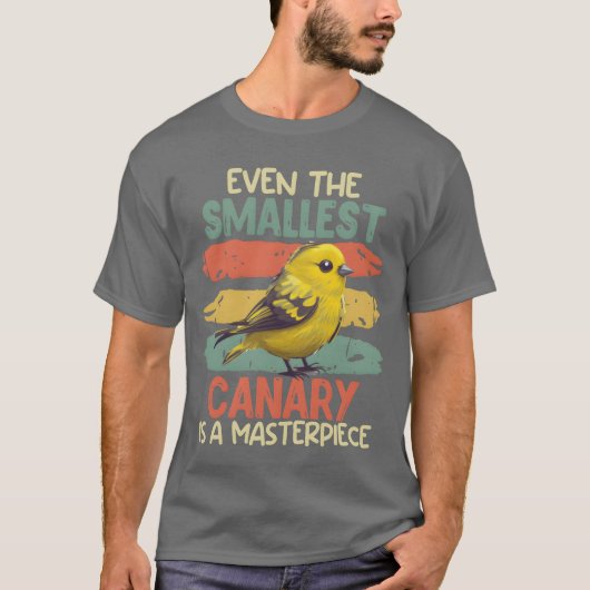 Vogelliefhebber Zelfs de kleinste Canarische is ee T-shirt (Voorkant)
