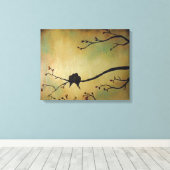 Vogelliefhebbers Canvas Afdruk (Insitu (Houten vloer))