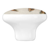 Vogellijn en duif keramische knop (Zijkant)