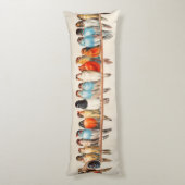 Vogellijn en duif lichaamskussen (Achterkant (Verticaal))