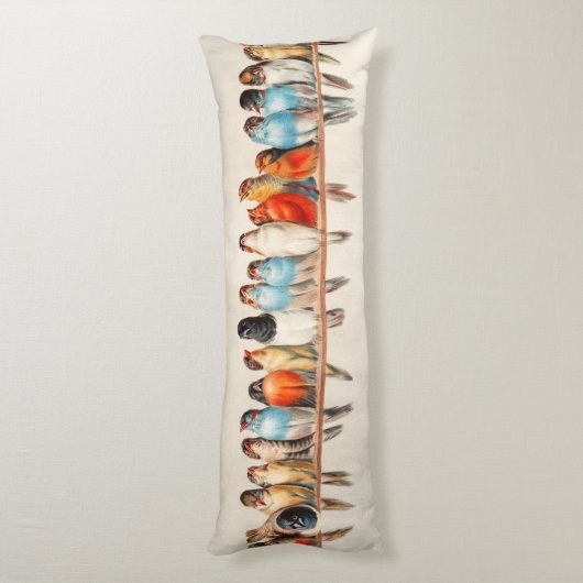 Vogellijn en duif lichaamskussen (Achterkant (Verticaal))