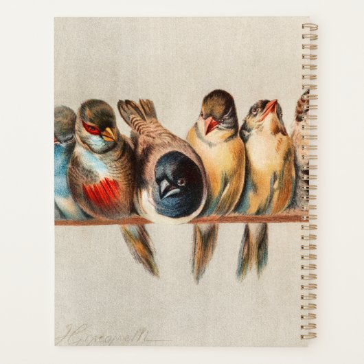 Vogellijn en duif planner (Achterkant)