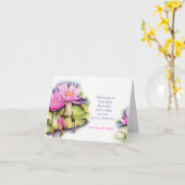 Vogellotus lotus condoleances medeleven kaart (Gele Bloem)