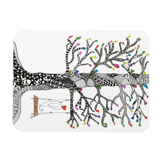 Vogelmagneten 3 "x4" magneet (Horizontaal)