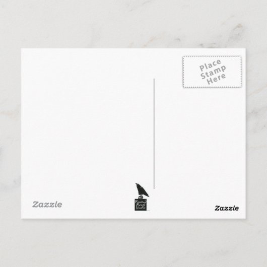 Vogelmasker Briefkaart (Achterkant)