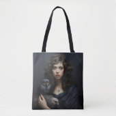 Vogelmeisje Tote Bag (Voorkant)