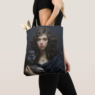 Vogelmeisje Tote Bag