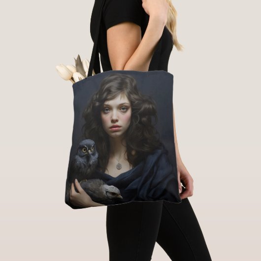 Vogelmeisje Tote Bag (Dichtbij)