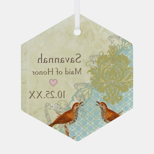 vogelmeisje van de zeebaars van Ornamenten (Achterkant)